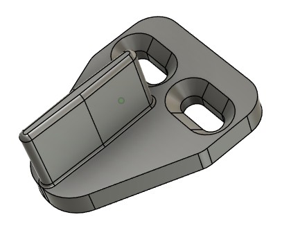 Hanging Sliding Door Floor Guide - Black PETG